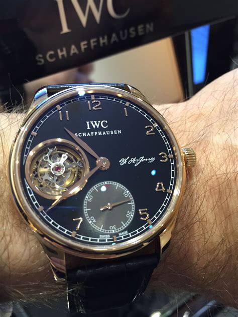 iwc fa jones|IWC Portuguese Tourbillon ‘F.A.JONES’ PLATINUM LIMITED 50.